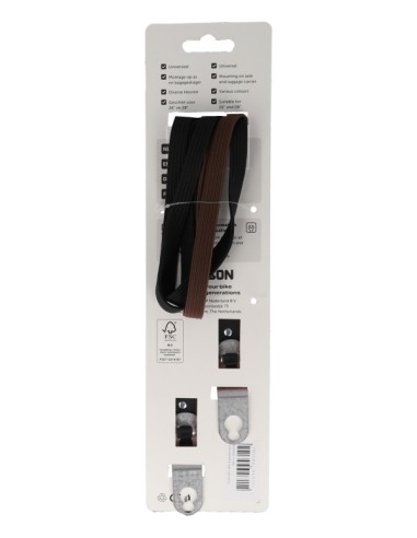 Triobinder Simson 60cm - zwart/bruin