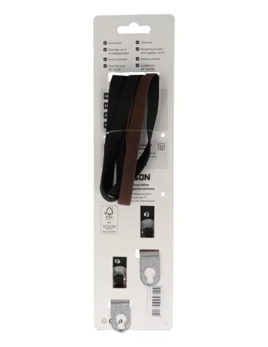 Triobinder Simson 60cm - zwart/bruin