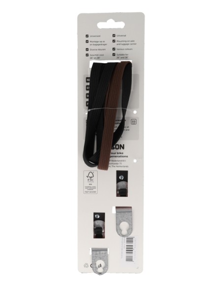 Triobinder Simson 60cm - zwart/bruin