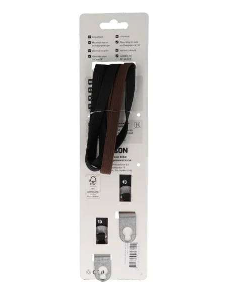Triobinder Simson 60cm - zwart/bruin
