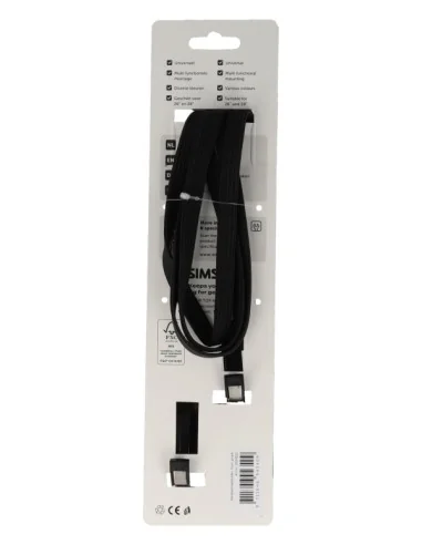 Karabijnhaakbinder Simson 71cm - zwart