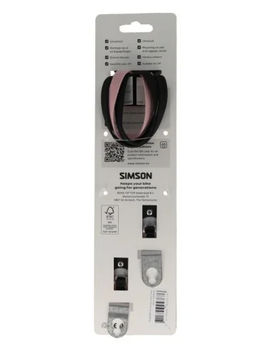 Triobinder Simson 24i meisje - zwart/rose