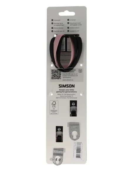 Triobinder Simson 24i meisje - zwart/rose