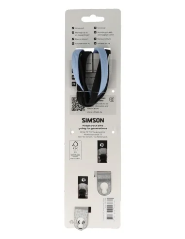 Triobinder Simson jongen 24i - zwart/blauw