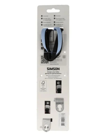 Triobinder Simson jongen 24i - zwart/blauw