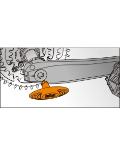 Crankarmkap montagegereedschap IceToolz 04T1 voor Shimano Hollowtech II 2