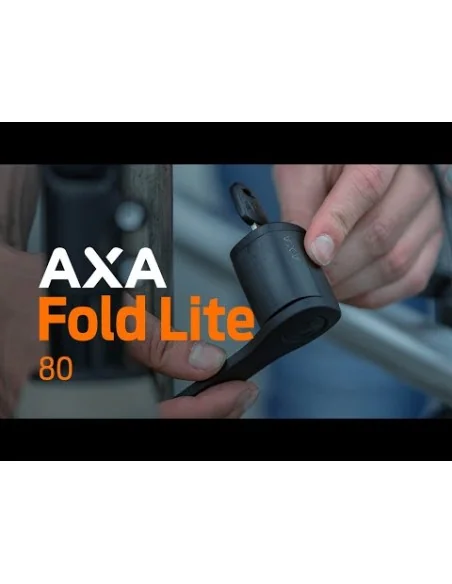 Vouwslot Axa Fold 80 Lite - zwart