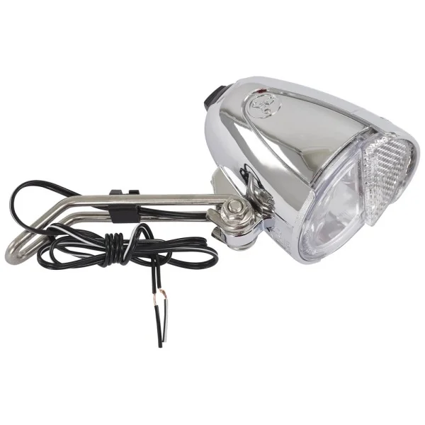 Koplamp Trelock LS583 Bike-i Retro 15 Lux met dynamomontage - chroom