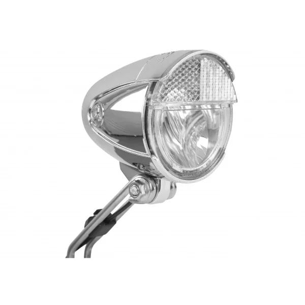 Koplamp Trelock LS583 Bike-i Retro 15 Lux met dynamomontage - chroom