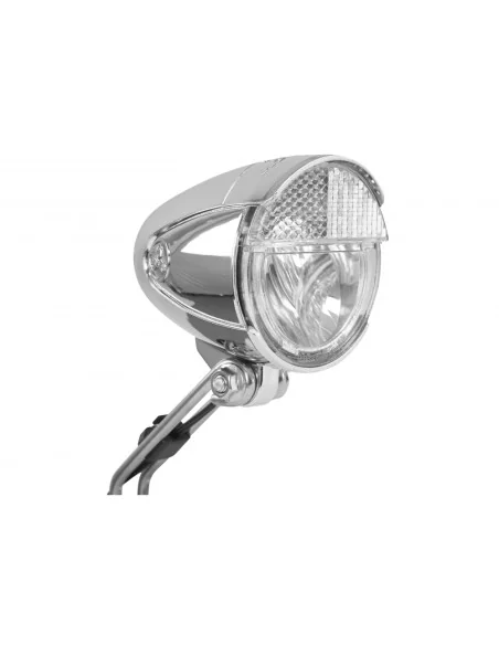 Koplamp Trelock LS583 Bike-i Retro 15 Lux met dynamomontage - chroom