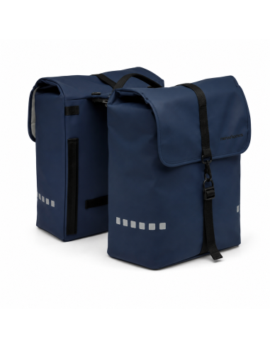Dubbele fietstas New Looxs Odense 39 liter 34 x 16 x 38 cm (x2) - Dark blue