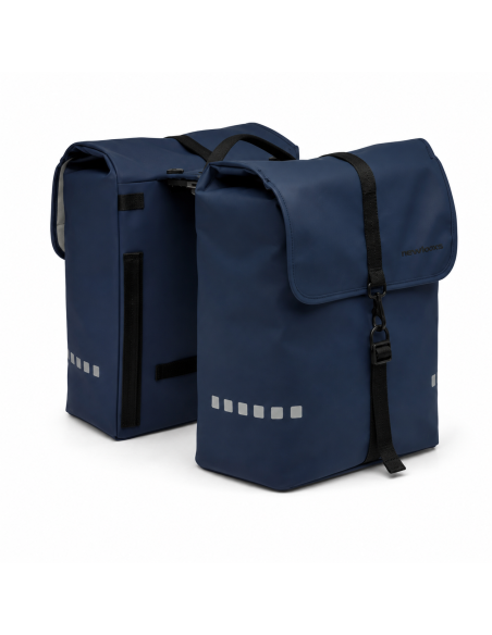 Dubbele fietstas New Looxs Odense 39 liter 34 x 16 x 38 cm (x2) - Dark blue