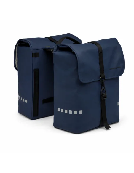 Dubbele fietstas New Looxs Odense 39 liter 34 x 16 x 38 cm (x2) - Dark blue