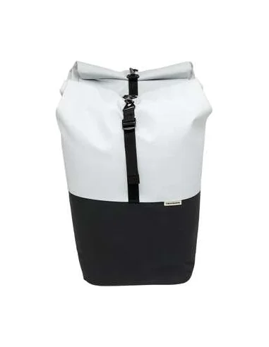 Dubbele fietstas New Looxs Nyborg 34 liter 30 x 17 x 37 cm (x2) - licht grijs/zwart