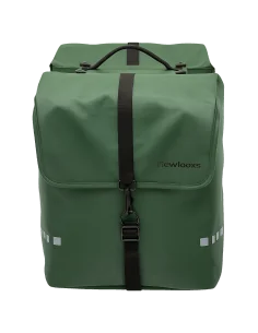 Dubbele fietstas New Looxs Odense MIK 2.0 - 39 liter, groen