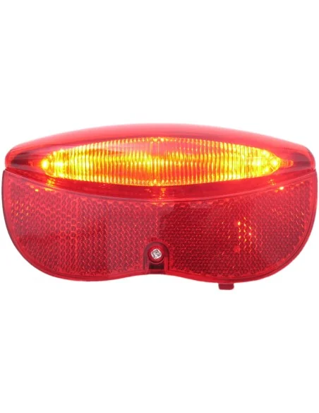 Dragerachterlicht Edge City Luxe - 3 leds inclusief batterijen - 80mm