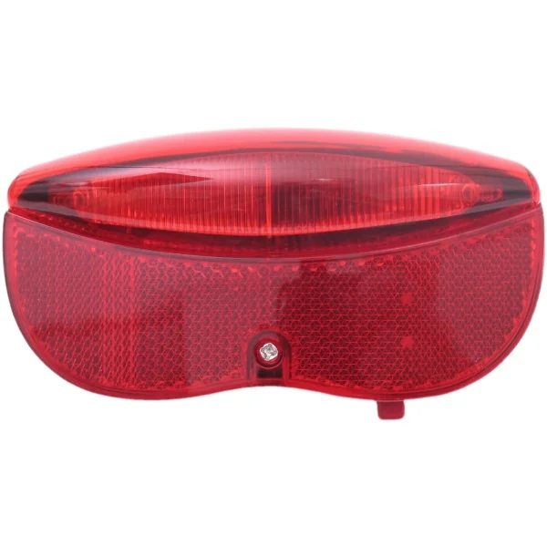 Dragerachterlicht Edge City Luxe - 3 leds inclusief batterijen - 80mm