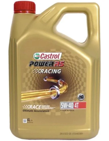 Olie Castrol Power RS Racing 4T 5W-40 - fles à 4 liter