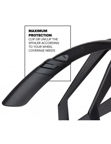 Spatbordset 28" Polisport G-Mud 50mm - zwart