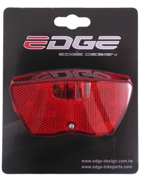 Dragerachterlicht Edge City - 3 leds -80mm- inclusief batterijen (op kaart)