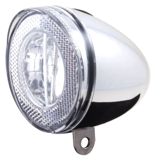 Koplamp Spanninga Swingo XB LED met reflector incl. batterijen - chroom