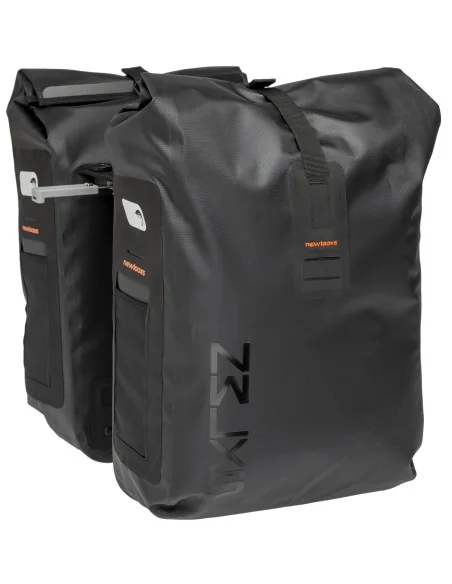 Dubbele fietstas New Looxs Varo, MIK2 - zwart, (2x) 28 x 43 x 17 cm, 40L