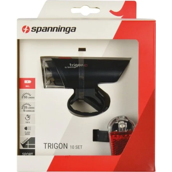 Verlichtingset Spanninga Trigon 10 XB + Pyro XB
