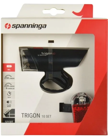 Verlichtingset Spanninga Trigon 10 XB + Pyro XB