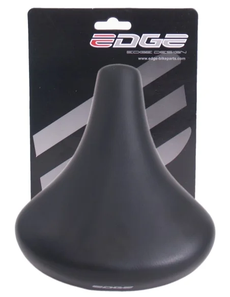 Fietszadel Edge City Retro - zwart (op kaart)