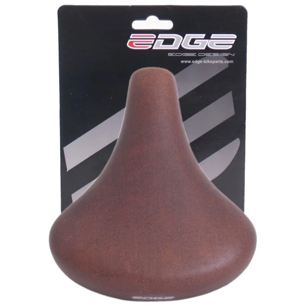 Fietszadel Edge City Retro - donkerbruin (op kaart)