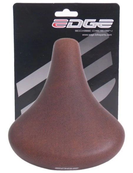 Fietszadel Edge City Retro - donkerbruin (op kaart)