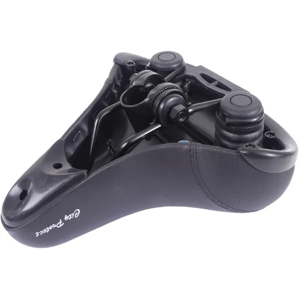 Fietszadel Edge City Protect met hoekbescherming - zwart