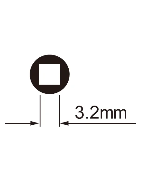 Spaaknippelsleutel IceToolz 12B3 voor 3,2 mm (vierkante) nippels