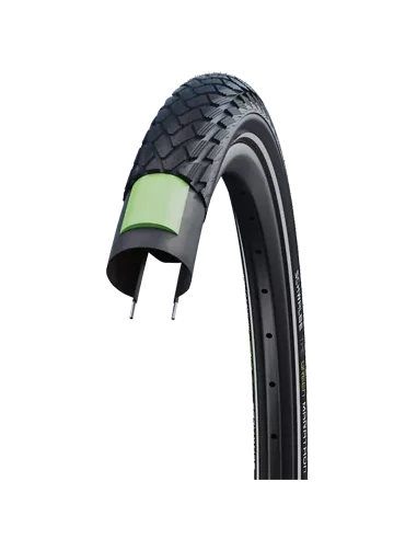 Buitenband Schwalbe Green Marathon Greenguard 20 x 1.50"/40-406mm - zwart met reflectie