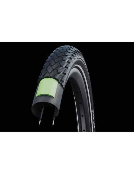 Buitenband Schwalbe Green Marathon GreenGuard 28 x 2.00"/50-622mm - zwart met reflectie