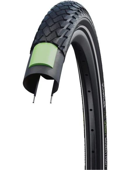 Buitenband Schwalbe Green Marathon GreenGuard 28 x 2.00"/50-622mm - zwart met reflectie