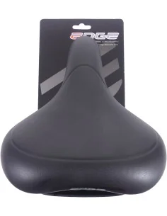 Fietszadel E-bike Edge Electra met handgreep en opbergruimte voor de Apple Air Tag - zwart