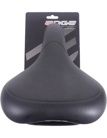 Fietszadel E-bike Edge Electra met handgreep en opbergruimte voor de Apple Air Tag - zwart