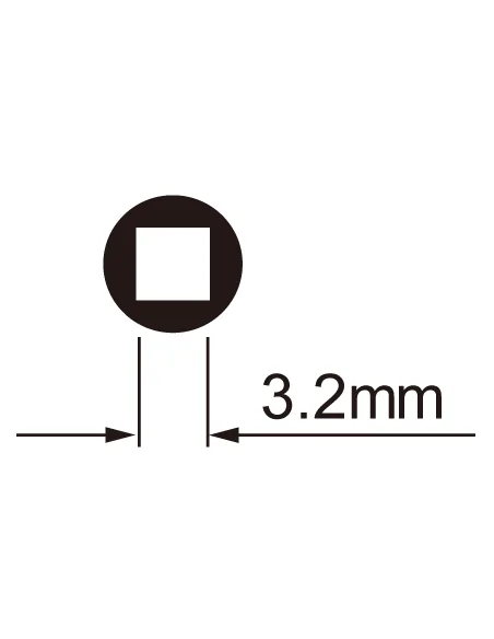 Spaaknippelsleutelset IceToolz 12B5 voor 3,2 mm (vierkante) nippels
