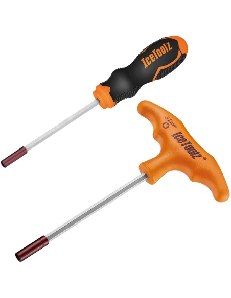 Spaaknippelsleutelset IceToolz 12C5 voor 5,5mm 6-kant nippels