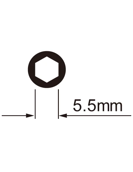 Spaaknippelsleutelset IceToolz 12C5 voor 5,5mm 6-kant nippels