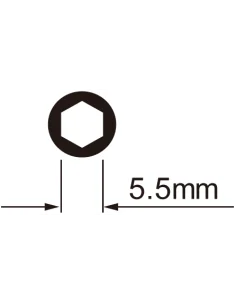 Spaaknippelsleutel IceToolz voor 5.5mm zeskante nippels