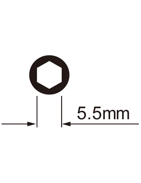 Spaaknippelsleutel IceToolz voor 5.5mm zeskante nippels