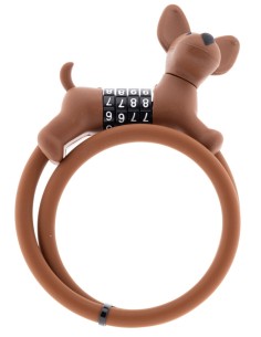Kabelslot PexKids Flappie de waakhond, ø 1 x 60 cm - Bruin