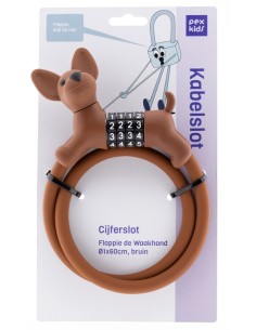 Kabelslot PexKids Flappie de waakhond, ø 1 x 60 cm - Bruin 2