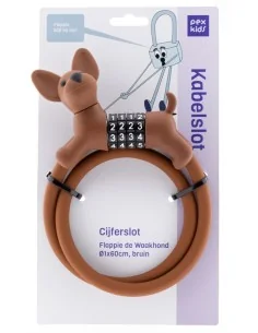 Kabelslot PexKids Flappie de waakhond, ø 1 x 60 cm - Bruin 2