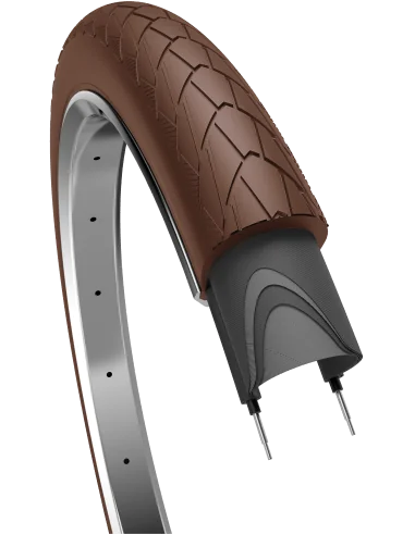 Buitenband Edge Mambo 28 x 2.00"/ 50-622 mm - donkerbruin met reflectie