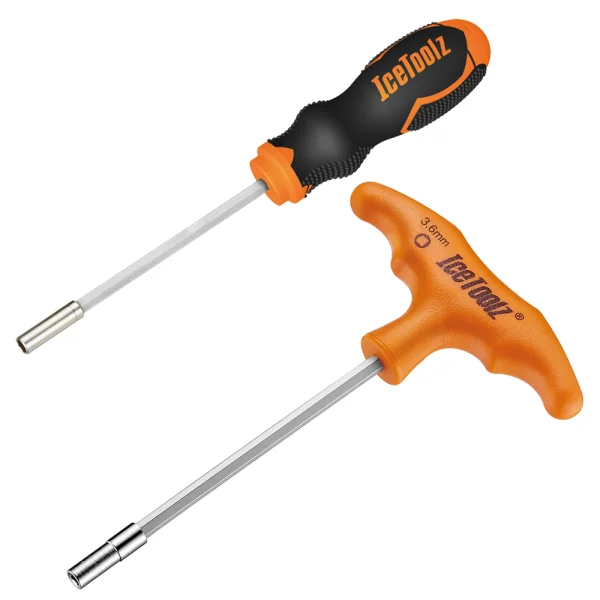 Spaaknippelsleutels IceToolz 12D5 voor 3,6mm (vierkante) nippels