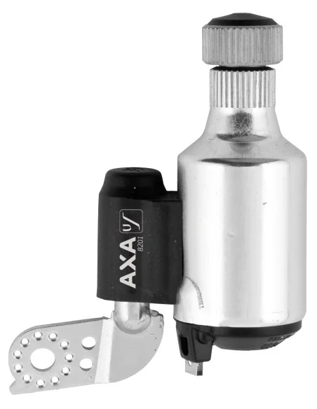 Dynamo AXA 8201 links met PVC wiel - zilver (op kaart)