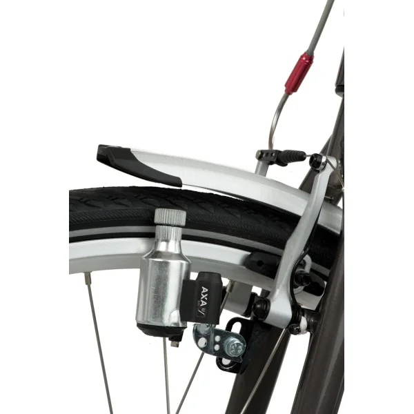 Dynamo AXA 8201 links met PVC wiel - zilver (op kaart)